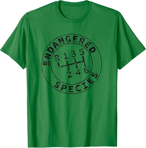 Vista 45 de Endangered Species Stick Shift Manual Transmission Drivers T-Shirt Baby Blue