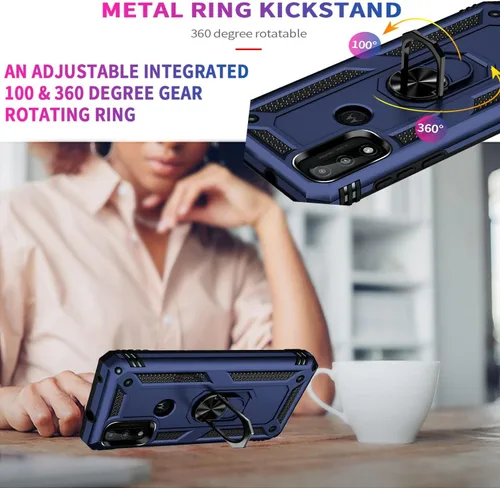 Vista 4 de STARSHOP Funda compatible con Moto G Pure, con protector de pantalla de vidrio templado incluido, protección contra caídas de grado militar a prueba