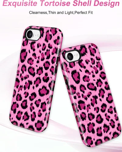 Vista 607 de Jusy Funda compatible con MagSafe con estampado de caparazón de tortuga marrón para iPhone 7/8/SE, cubierta protectora de TPU suave magnética