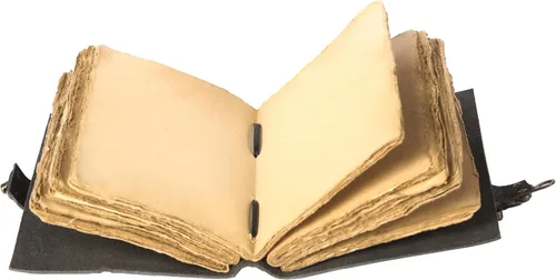 Vista 5 de Diario de cuero vintage hecho a mano de búfalo no rellenable con papel de borde irregular – Diario encuadernado en cuero para mujeres, hombres