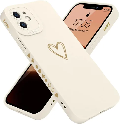 Vista 13 de Teageo Funda compatible con iPhone 12 Pro Max de 6.7 pulgadas para mujeres y niñas, bonito corazón de lujo