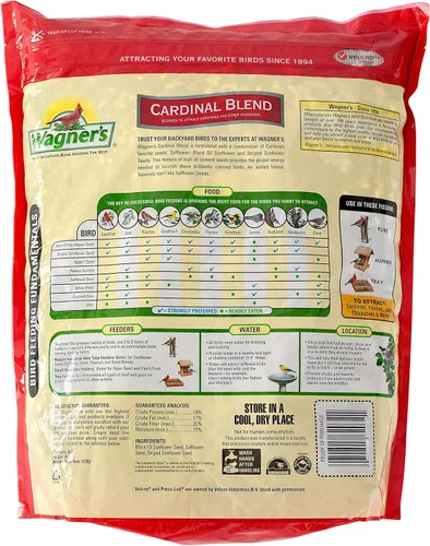 Vista 6 de Wagner's 62006 Mezcla Midwest de 20 libras y 62032 mezcla cardenal de 6 libras de alimento para pájaros silvestres