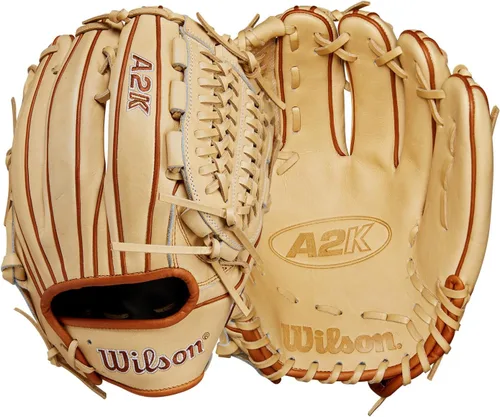 Vista 10 de Wilson Guante de béisbol D33 de 11.75 pulgadas de la serie A2K 2024 Rubia/Saddle Tan