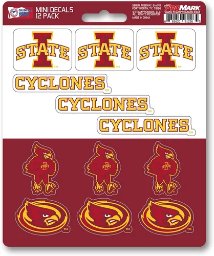 Vista 20 de FANMATS NCAA - Mini calcomanías unisex para adolescentes de la NCAA, paquete de 12