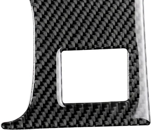 Vista 2 de x xotic tech Cubierta del panel de palanca de cambios de la consola central, fibra de carbono suave auténtica, compatible con Lexus IS250 2014 2015
