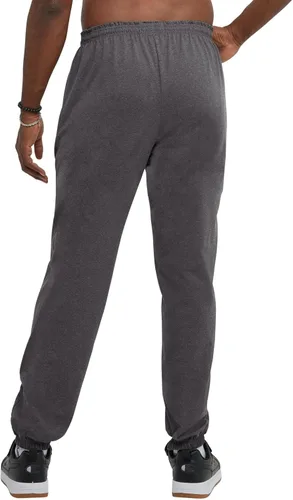 Vista 4 de Champion Pantalones de algodón con parte inferior cerrada para hombre, pantalones de algodón para hombre (regular, grande y alto)
