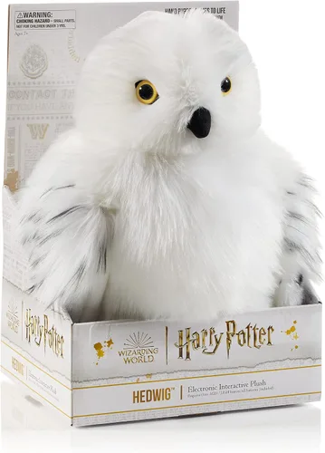Vista 7 de The Noble Collection Marioneta de peluche interactiva electrónica Hedwig