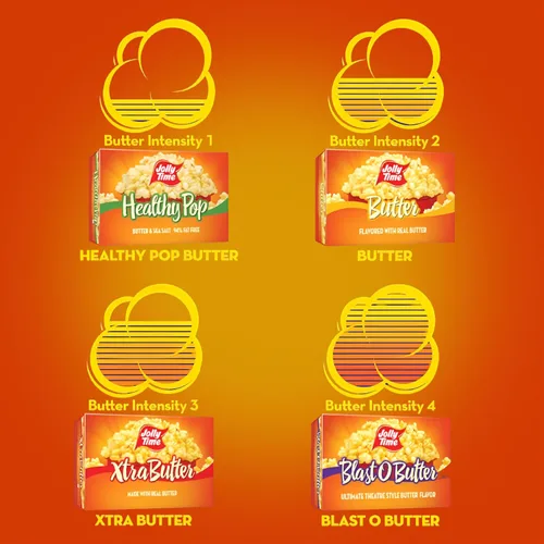 Vista 8 de Jolly Time Healthy Pop Buttery - Palomitas de maíz para microondas, bajas en grasa, sin gluten, sin OMG, bolsa para compartir de 3 onzas, 3 bolsas