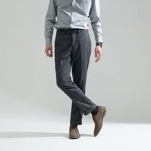 Vista 7 de Jousen Zapatos de vestir casuales para hombre, zapatos de vestir clásicos de gamuza para hombre