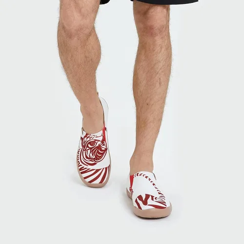 Vista 3 de UIN Mocasines pintados para hombre, zapatos de viaje sin cordones, zapatos de lona para caminar, casuales, ligeros, cómodos, a la moda, Toledo
