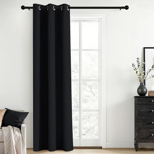 Vista 9 de Yakamok Cortinas opacas para dormitorio, aislamiento térmico, cortinas de oscurecimiento de habitación para sala de estar, juego de 2 paneles