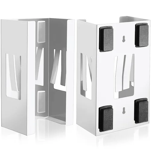Vista 11 de Lounsweer 2 soportes magnéticos dispensadores de guantes de montaje en pared, cajas de guantes de calidad comercial, toallitas, papel para caja