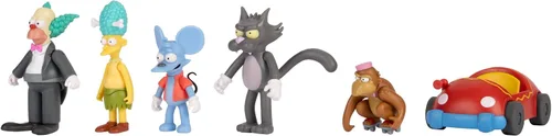 Vista 3 de The Simpsons - Juego de figuras de 2.5 pulgadas de Krusty The Clown Show Set