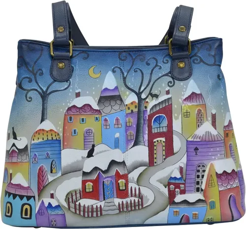 Vista 23 de Anna by Anuschka Bolso de hombro Satchel - Cuero Genuino
