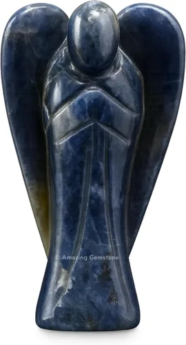 Vista 9 de Ángel de Amatista de Amazing Gemstone - Ángel de Cristal de Amatista y Figuras de Ángel Guardián de Bolsillo de Cristal de Amatista (10 centímetros)