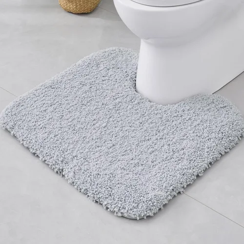 Vista 13 de Disolla - Alfombra antideslizante pequeña y esponjosa para el suelo del baño, lavable, afelpada, para ducha, absorbente, color beige, 17 x 24