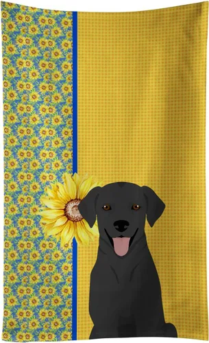 Vista 151 de Caroline's Treasures WDK5313KTWL - Toalla de cocina con diseño de girasoles de verano, color negro y tostado, Airedale Terrier, toalla de mano
