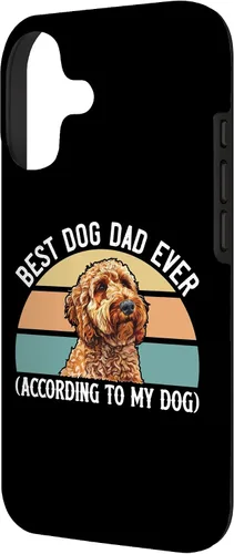 Vista 2 de Best Dog Dad Ever According to My Goldendoodle Funny Doodle Case for iPhone 17