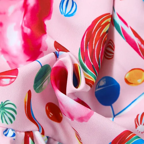 Vista 6 de Vestido de fiesta de caramelo para niñas, sin mangas, tirantes delgados, para niños, niñas pequeñas, juegos de mesa de tierra, vestidos de cumpleaños