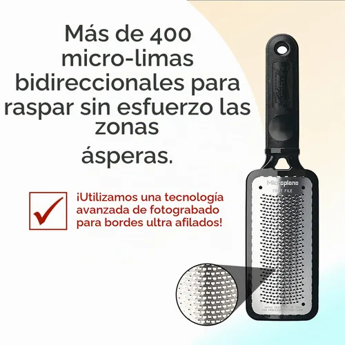 Vista 4 de Escofina para pedicura Microplane, tamaño gigante, Negro