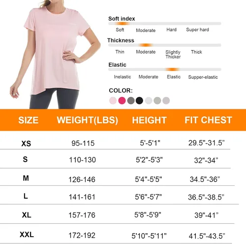 Vista 5 de GRAMVAL Camisetas con lazo en la espalda para mujer, manga corta, cuello redondo, espalda abierta, sudaderas atléticas