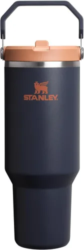 Vista 81 de STANLEY IceFlow 2.0 - Vaso con pajilla abatible con asa, 30 onzas, tapa giratoria y popote abatible, botella de agua a prueba de fugas, acero Tiza