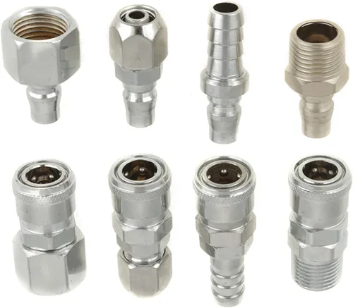 Vista 7 de Conector de acoplamiento S 8 unids Bsp 1/2 manguera neumática compresor de aire acoplador rápido enchufe enchufe conector conjunto