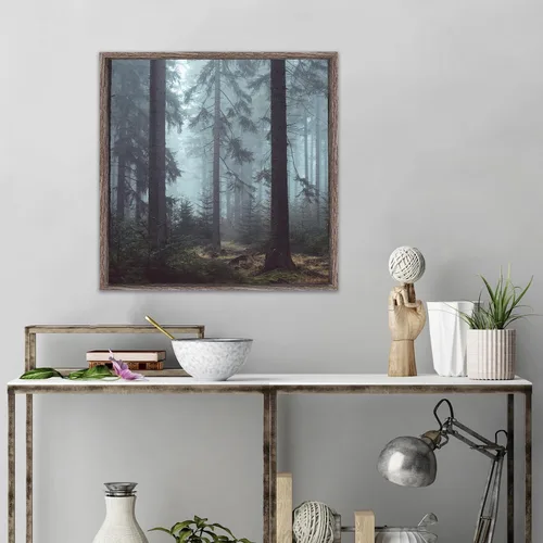 Vista 3 de Marco flotante cuadrado para pintura en lienzo, panel de madera, panel de lienzo y bastidor con lienzo Marco flotante para obras de 5/8 pulgadas