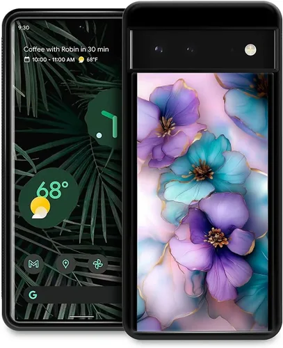 Vista 321 de Compatible con Google Pixel 4A 5G Mobile Case Creative Acrylic Back Panel Silicona Edge Case Slim Protección Especialmente para Google Pixel 4A 5G
