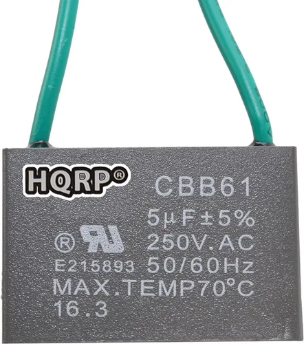 Vista 6 de HQRP Condensador de ventilador de techo CBB61 1uf+2uf de 3 cables listado UL