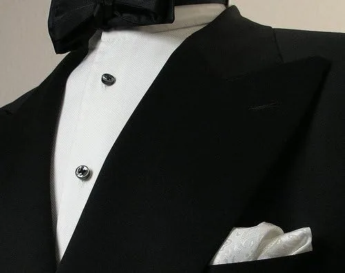 Vista 2 de Flairs New York Gentlemans Essentials Weekend Casual White Pocket Square