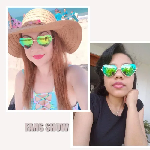 Vista 4 de Gafas de sol de corazón Marco de metal fino Hippie Precioso Estilo Aviador Gafas