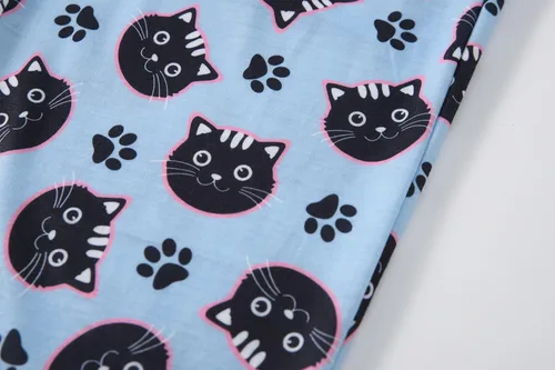 Vista 6 de Vopmocld Conjuntos de pijama de algodón de manga larga para niñas jóvenes, ropa de dormir y camisas