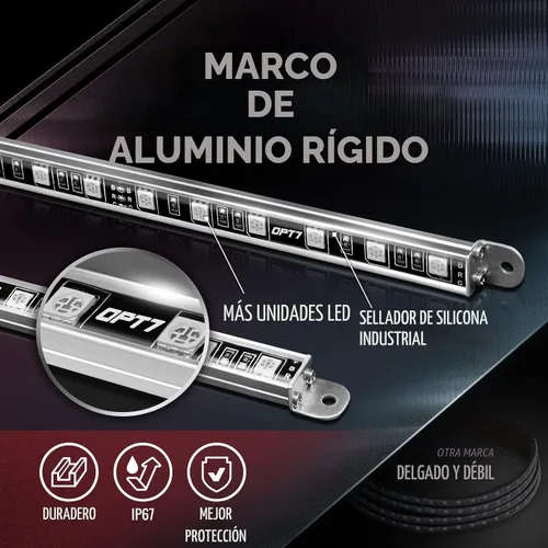 Vista 3 de Juego de luces LED para debajo del auto Aura OPT7 en todos los colores. Matriz, CAR