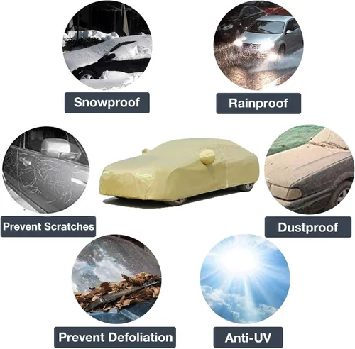 Vista 5 de DUBOM Car Cover Outdoor Waterproof for KIA Cerato IV Saloon, Car Covers Waterproof Breathable Large, Car Cover Dustproof Anti-UV Anti-Scratch Car
