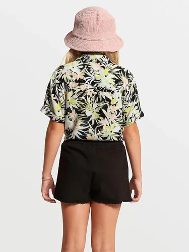 Vista 3 de Volcom Strutin Stone - Pantalón corto con cintura elástica para niña, Mapa