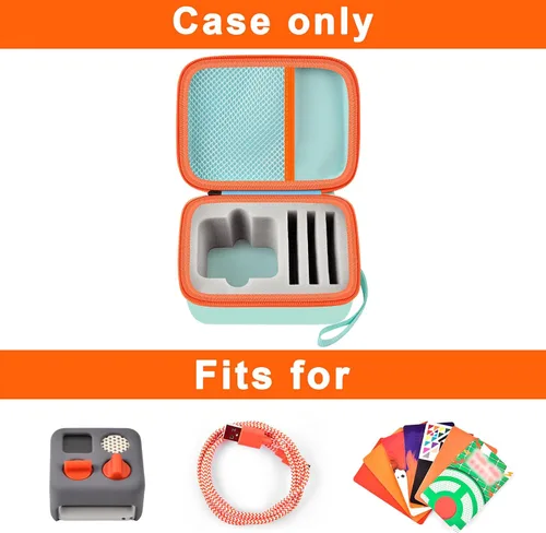 Vista 2 de casmilee Funda de viaje compatible con Yoto Mini – Reproductor de audio y música para niños, bolsa de soporte para altavoces de niños, reproduce