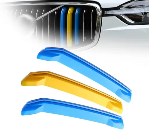 Vista 11 de ontto Apto para Volvo S60 2020 2021 Insertos de Rejilla Tiras Molduras Riñón Delantero Tira Decorativa Rejillas Color A