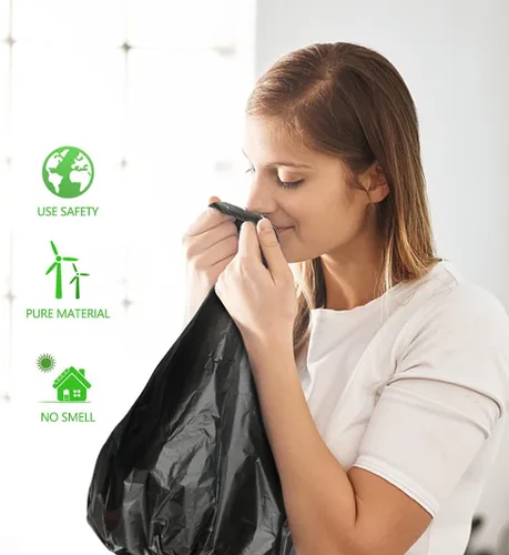 Vista 7 de Teivio Bolsas de basura pequeñas de 4 galones, 160 unidades, bolsas de basura para baño, bolsas de plástico pequeñas para oficina en casa, cocina