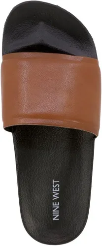 Vista 4 de NINE WEST Mens Slide Sandals - Comfort Dress Slide Sandals for Men - Tiago