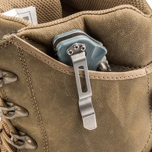 Vista 6 de Botas tácticas para hombre 5.11 con cremallera lateral marrones, ATAC 2.0 8", desierto, coyote oscuro, estilo 12393ABR