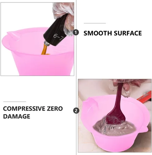 Vista 3 de Beaupretty Tazón de tinte para el cabello, cuenco de tinte de cabello de plástico, herramienta para colorear el cabello, tinte para el cabello