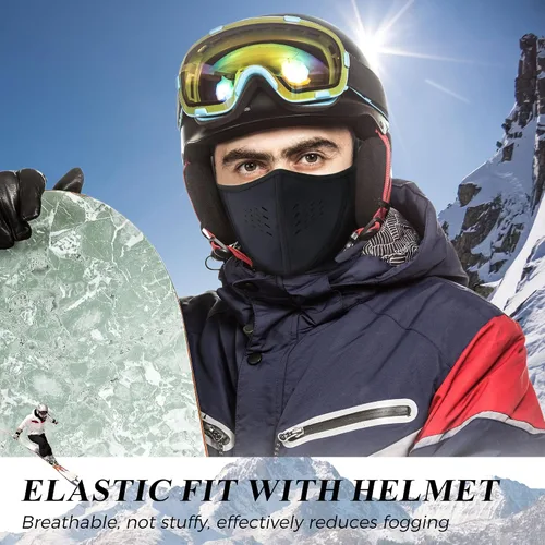 Vista 5 de WTACTFUL Balaclava Half Face Mask - Windproof, Breathable & Thermal Protection for Men & Women - for Winter Sports & Outdoors