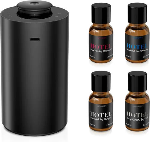 Vista 11 de Airversa - Difusor de aceites esenciales sin agua para aromaterapia en el hogar con 3 configuraciones de temporizador de cuenta regresiva o apagado