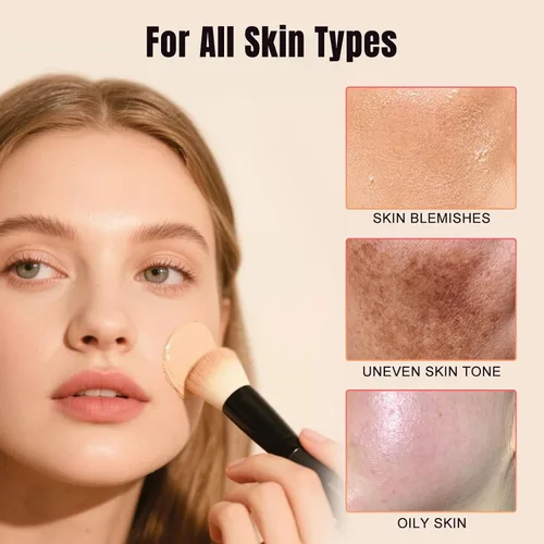 Vista 5 de Supreme CC - Crema corrector impermeable, perfeccionador de tez en crema, corrector hidratante de cobertura completa, base de crema CC de larga