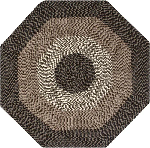 Vista 25 de La colección Better Trends Alpine Braid es una alfombra reversible para interiores duradera y resistente a las manchas 100% polipropileno