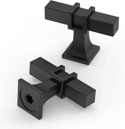 Vista 27 de Asidrama - Paquete de 10 manijas para alacena de 3 pulgadas (76mm) de color negro mate y dorado, tiradores para gabinete, accesorios para gabinete