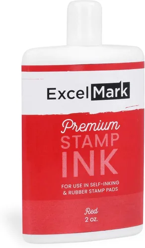 Vista 8 de ExcelMark Premium - Tinta de recambio para sellos autoentintados - 1 onza (Negro)