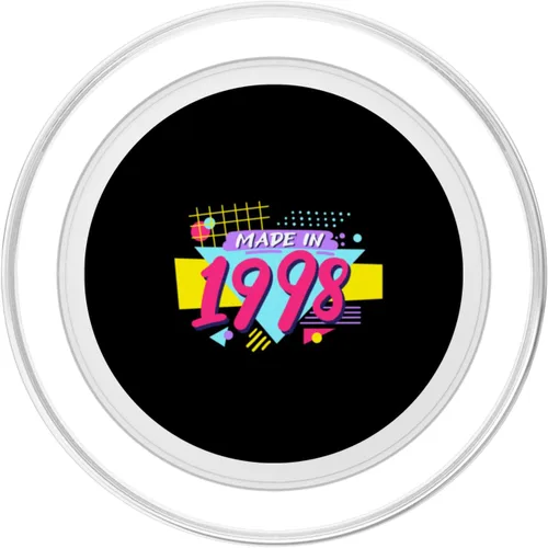 Vista 2 de Made in 1998 90s Nostalgia Retro Vintage 1990s 26th Birthday PopSockets MagSafe PopGrip for iPhone