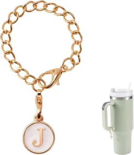 Vista 8 de MOTAIN Accesorios de dije de letra para taza Stanley, dije de mango de letra de identificación de acero inoxidable, dije de letra de mango de taza